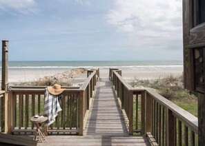 Accommodatie ligt op het strand