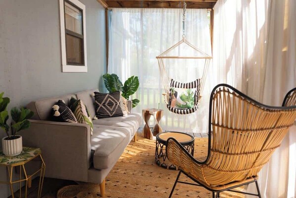 TV, books, offices - Walk to Everything! 7-Bed Beach Home w/ Amenities (Folly Beach)