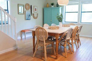 Dining - Walk to Everything! 7-Bed Beach Home w/ Amenities (Folly Beach)