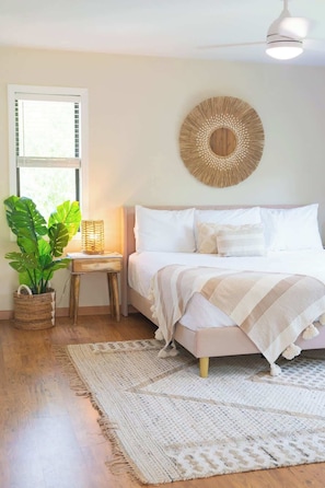 4 bedrooms, desk, iron/ironing board, travel cot - Walk to Everything! 7-Bed Beach Home w/ Amenities (Folly Beach)