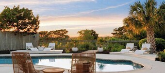 Marshfront 5BD Oasis | Pool, Yard & Steps to Beach