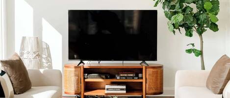 TV, fireplace, offices