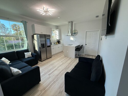 Apartment B in a two-story duplex.