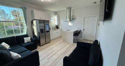 Apartment B in a two-story duplex.