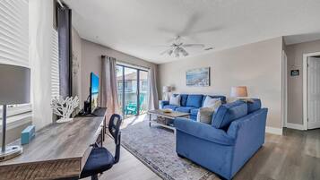 Condo, Multiple Beds (Crystal Village II 16B- Sunlit Shores) | Living area