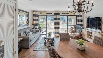 Condo, 1 King Bed with Sofa bed (Dune Villas 6A) | Living area