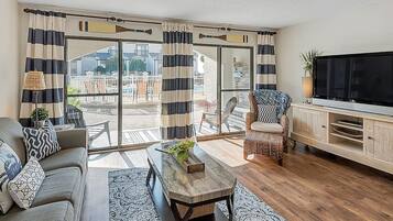 Condo, 1 King Bed with Sofa bed (Dune Villas 6A) | Living area