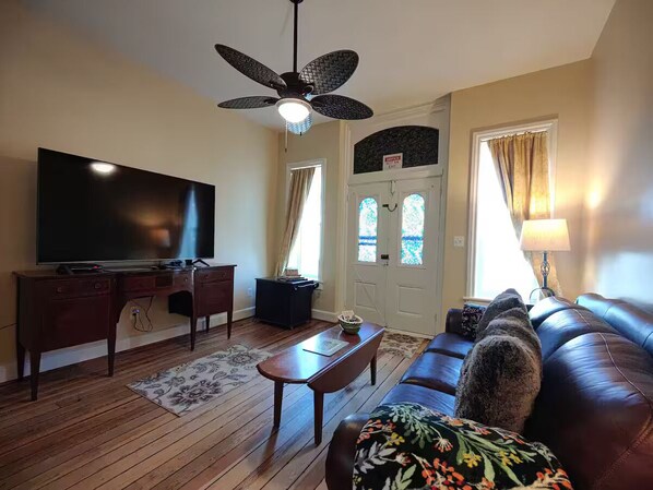 Smart TV, DVD player, books