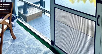 The Reel Time on the Flint River houseboat.