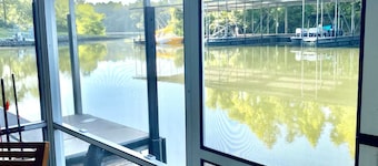 The Reel Time on the Flint River houseboat.