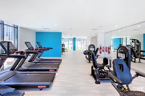 Fitness facility - Modern Elegance | Studio in Azizi Riviera (Dubai)