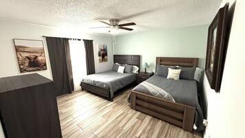 2 makuuhuonetta, Wi-Fi, vuodevaatteet