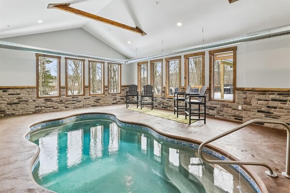 Indoor pool, a heated pool