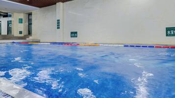 Indoor pool, seasonal outdoor pool