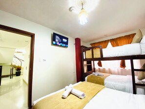 9 bedrooms, WiFi, bed sheets