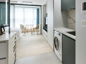 Ocean Twin | Yksityinen keittonurkkaus | Jääkaappi, vedenkeitin