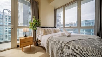Deluxe-lejlighed - balkon - byudsigt | 1 soveværelse, gratis Wi-Fi