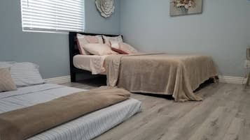 3 bedrooms, iron/ironing board, travel cot, WiFi