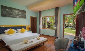 Family Suite, Connecting Rooms, Pool View | Premium bedding, minibar, in-room safe, individually decorated - Sala Siem Reap Resort (Siem Reap)