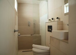 Hair dryer, towels