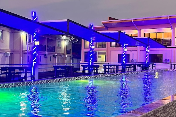 Vue depuis lâhĂ©bergement