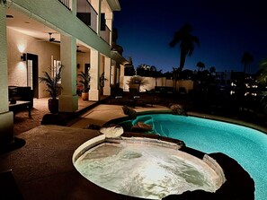 A heated pool