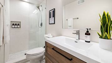 Hair dryer, towels
