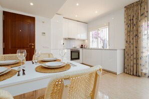 Classic Apartment, 2 Bedrooms | Private kitchen | Fridge, microwave, oven, dishwasher