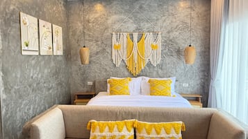 Classic Double Room, 1 King Bed, Balcony, Garden View | Minibar, in-room safe, desk, laptop workspace