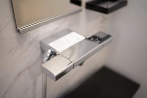 Superior Double Room, Non Smoking | Bathroom | Separate bathtub and shower, hair dryer, slippers, towels - HANASTAY SAKURA (Osaka)