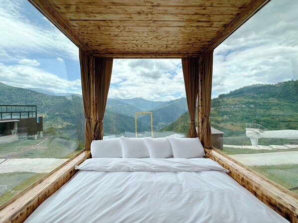 1 chambre, couette en duvet d'oie