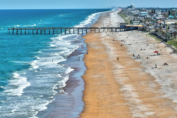 On the beach, beach towels, kayaking, fishing