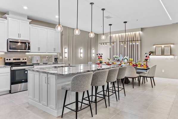 Microwave, oven, stovetop, dishwasher