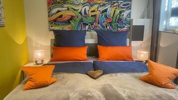1 Schlafzimmer, BĂŒgeleisen/BĂŒgelbrett, kostenloses WLAN, BettwĂ€sche