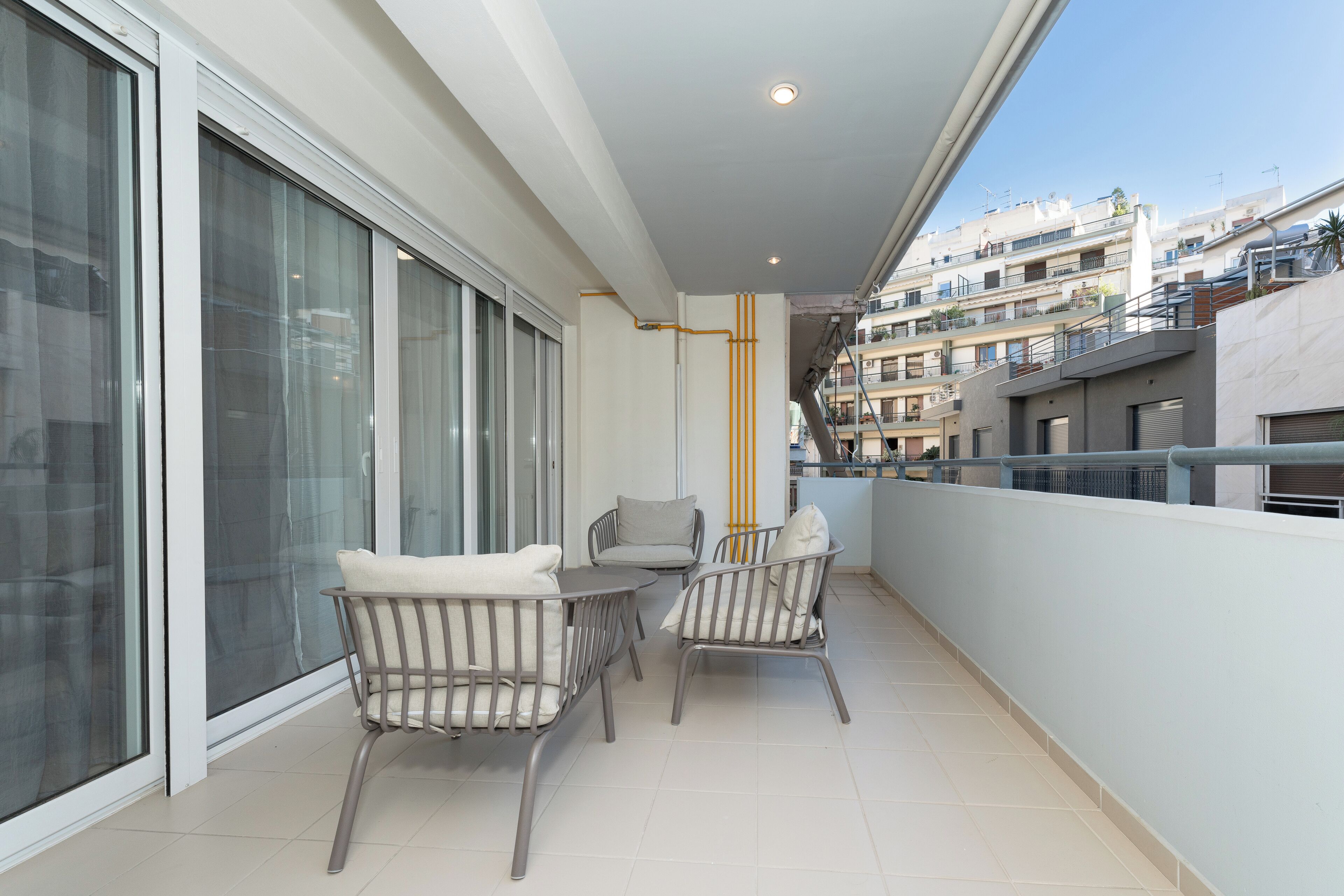 Apartemen Superior, Bebas Asap Rokok, dapur | Pemandangan balkon