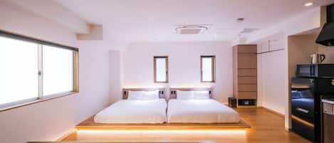 Superior Apartment, Non Smoking | 2 bilik tidur, peti besi dalam bilik, langsir/tirai gelap terus