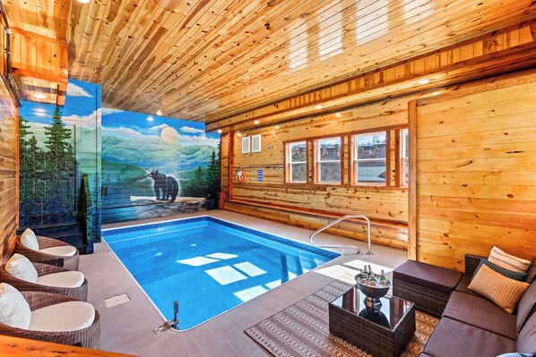 Piscine couverte, piscine chauffée
