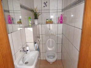 Regadera, secadora de cabello, toallas 