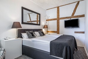 2 slaapkamers, een strijkplank/strijkijzer, gratis wifi, beddengoed