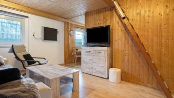 TV, DVD player, stereo