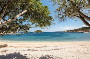 Sun-loungers, beach towels
