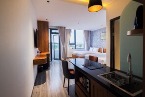 Superior-Vierbettzimmer, Stadtblick