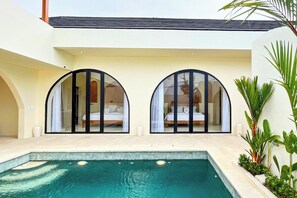Villa, 2 hálószobával, privát medence | Terasz/udvar
