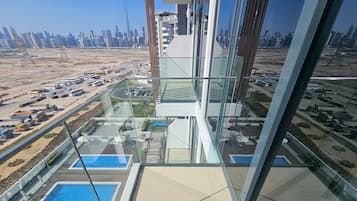 Estúdio, vista para a cidade | Sacada