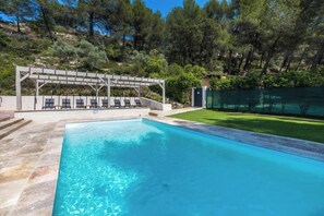 A heated pool