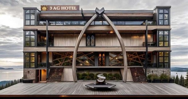 Façade de l’hébergement