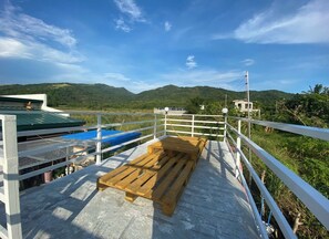 Terrace/patio - Exclusive Staycation in Charming Farm Tiny House w/ Private Pool & Mountain View (Jala-jala)