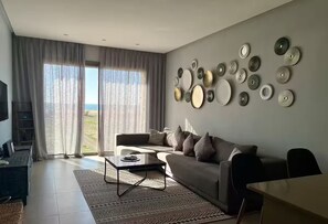 Living area - 4* seaside apartment with balcony (Agadir)