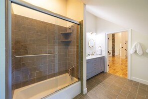 Shower, hair dryer