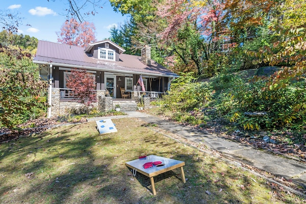 Corn hole set ready for outdoor games
